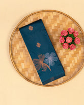 SC4038 - Litchi Silk With Embose And Zari Work
